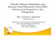 Climate Change Adaptation and Disaster Risk Reduction (CCA 
