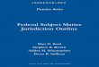 Federal Subject Matter Jurisdiction Outline - Jenner