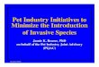 Pet Industry Initiatives to Minimize the Introduction of Invasive Species