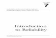 Introduction to reliability and reliability distributions