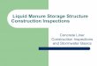 Concrete Liquid Manure Storage Structure Construction Inspections
