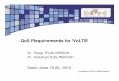 QoS Requirements for VoLTE