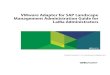 VMware Adapter for SAP Landscape Management Administration 