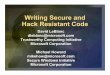 Writing Secure and Hack Resistant Code