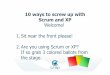 10 ways to screw up with Scrum and XP.pptx