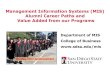 Management Information Systems (MIS) Alumni Career Paths and 