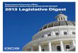 California Department of Consumer Affairs - 2013 Legislative Digest