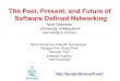 The Past, Present, and Future of Software Defined Networking