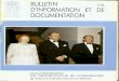 BULLETIN D'INFORMATION ET DE DOCUMENTATION