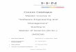 Course Catalogue Master Course in "Software Engineering and 