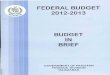 Budget in Brief 2012-13