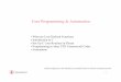 User Programming & Automation