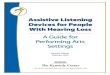 Assistive Listening Devices for People with Hearing Loss