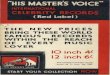 His Master's Voice. Catalogue