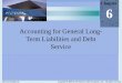 Accounting for General Long- Term Liabilities and Debt