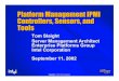 Platform Management IPMI Controllers, Sensors, and Tools