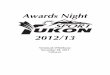 2013 Awards Night Program