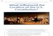 Influences on the US Constitution