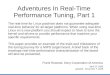 Adventures In Real-Time Performance Tuning, Part 1