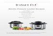 Instant Pot Electric Pressure Cooker Recipes