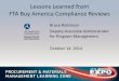 Lessons Learned from FTA Buy America Compliance Reviews