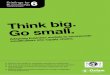 Think Big. Go Small. Adapting Business Models to Incorporate