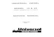 UNIVERSAL DIESEL MODEL 15 & 25 SERVICE MANUAL