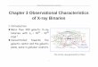 Chapter 3 Observational Characteristics of X-ray Binaries