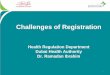 Challenges of registration: From training to practice
