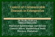 Control of Communicable Diseases in Emergencies