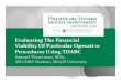 Evaluating the financial viability of particular operative procedures 