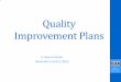 Presentation Slides: Quality Improvement Plans: A How-To Guide