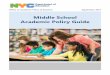 Middle School Academic Policy Reference Guide, NYCDOE