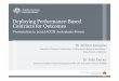 Deploying Performance-Based Contracts for Outcomes