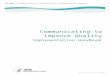 Implementing the Communicating to Improve Quality strategy