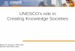 What is knowledge societies?