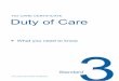 Standard 3: Duty of Care