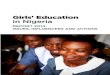 Girls Education in Nigeria: Issues, Influencers and Actions
