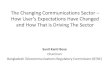 The changing communications sector – How user's expectations 