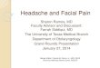 Headache and Facial Pain - utmb.edu