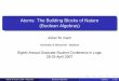 Atoms: The Building Blocks of Nature (Boolean Algebras)