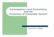 Participatory Local Governance and the Protection of Vulnerable 