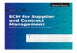 ECM for Supplier and Contract Management