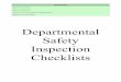 Departmental Safety Inspection Checklists