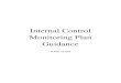 Internal Control Monitoring Plan Guidance
