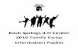 Rock Springs 4-H Center 2016 Family Camp Information Packet