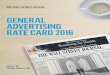 GENERAL ADVERTISING RATE CARD 2016 - WSJ. Media Kit