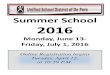 Summer School Catalog