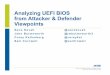 Analyzing UEFI BIOS from Attacker & Defender Viewpoints - Black Hat