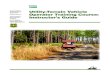 Utility-Terrain Vehicle Operator Training Course: Instructor's Guide